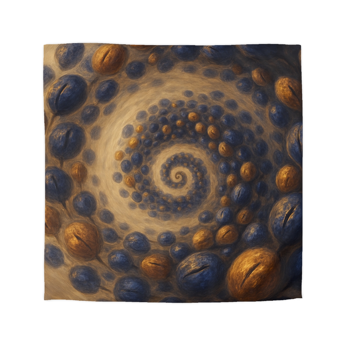 Spiral Seed Cluster personalized bedding duvets