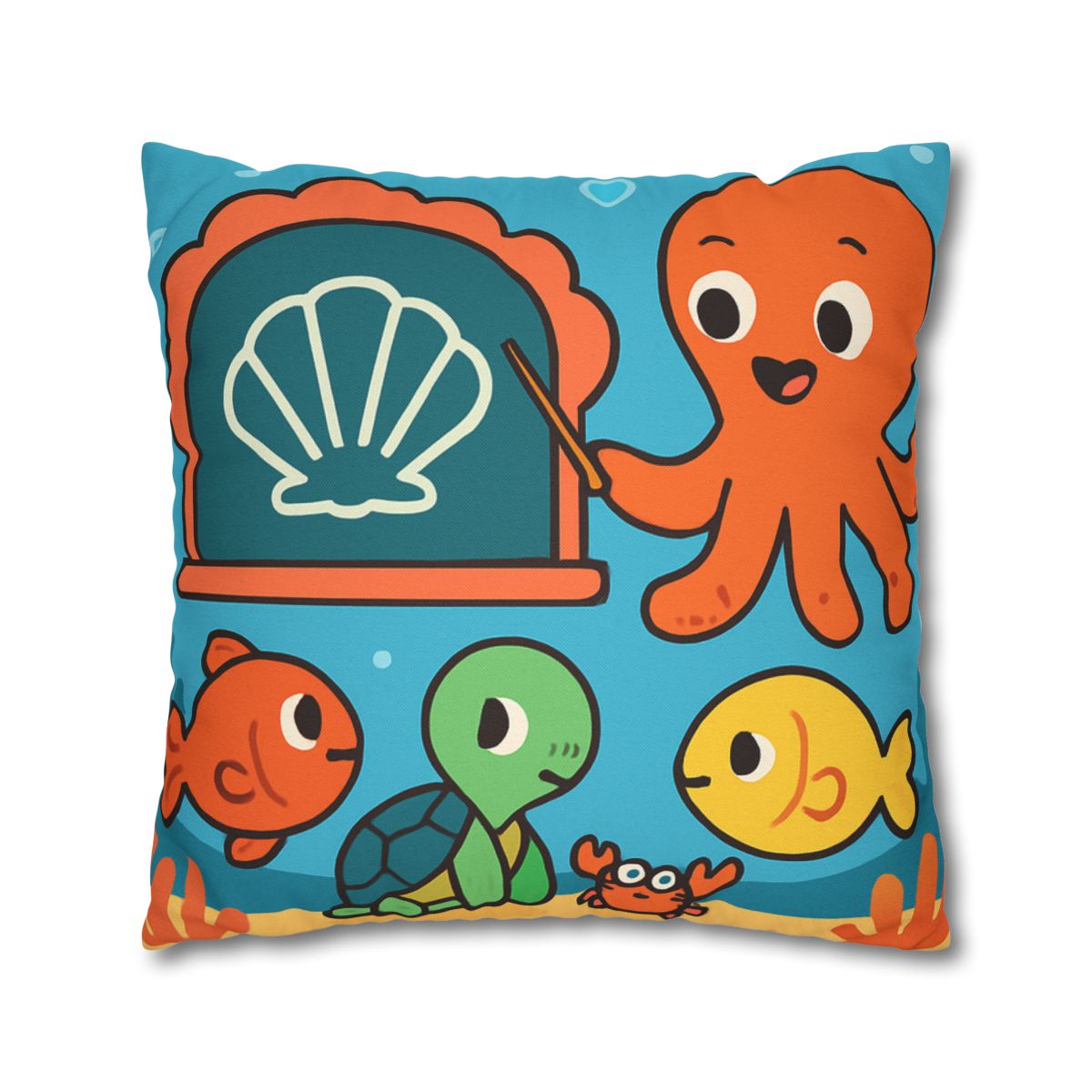 Coral Classroom Under The Sea custom pillow cases