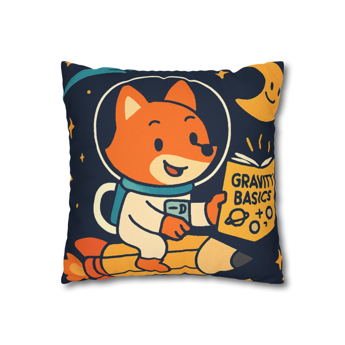 Comet Library Delivery Fox designer print pillow cases