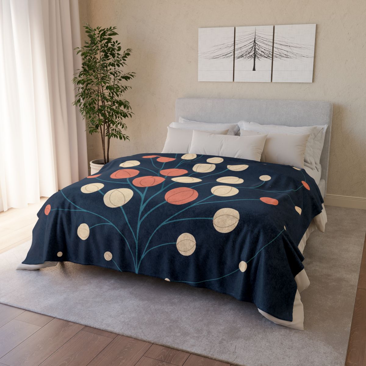Bud Cluster Constellation warm winter blankets