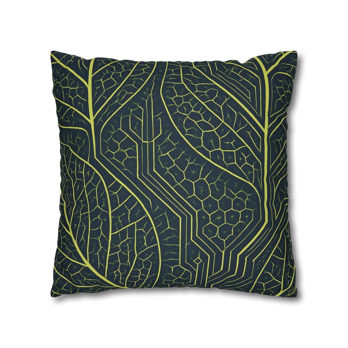 Leaf Vein Circuit Mosaic soft cotton pillow cases