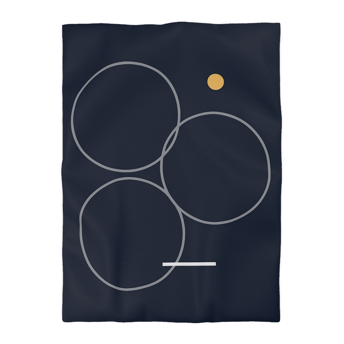 Three Rings With Shared Tangent Bar designer printed duvets