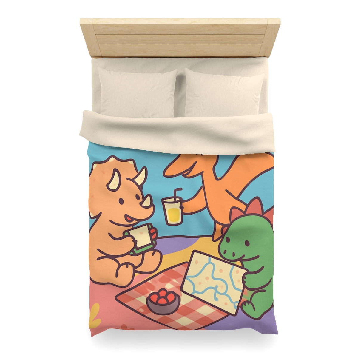 Planet Picnic With Dinosaurs duvets for gifts