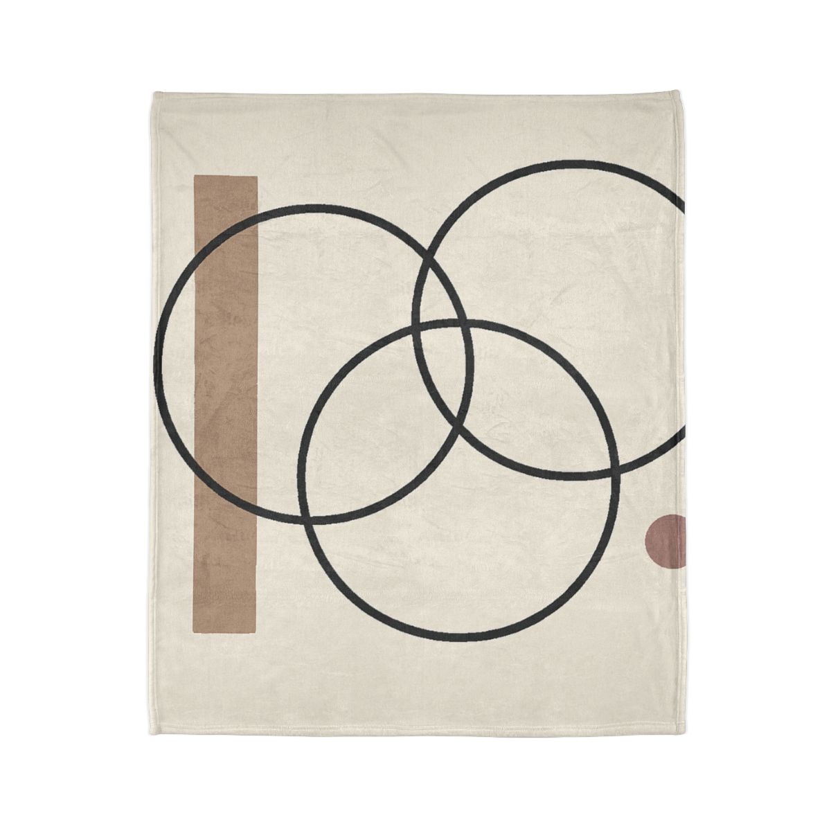 Staggered Rings And Slim Bar decorative home blankets