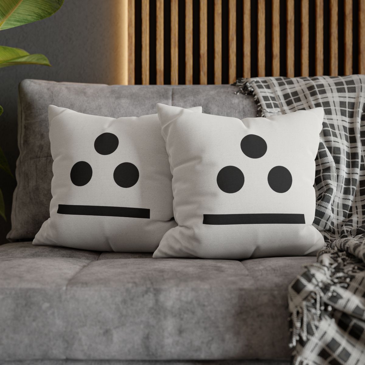 Three Point Triangle Rhythm designer print pillow cases