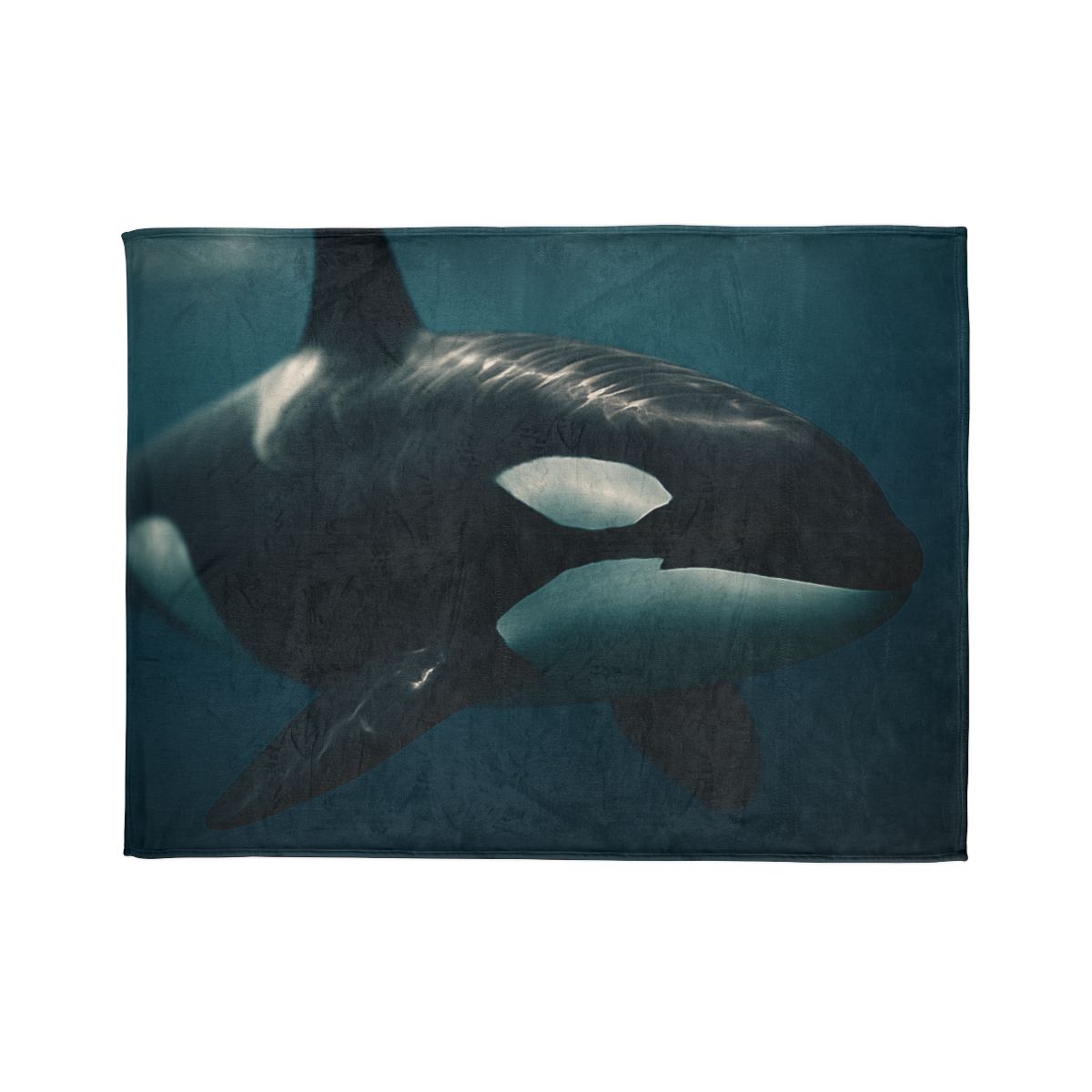 Tidal Shadow Orca designer printed blankets