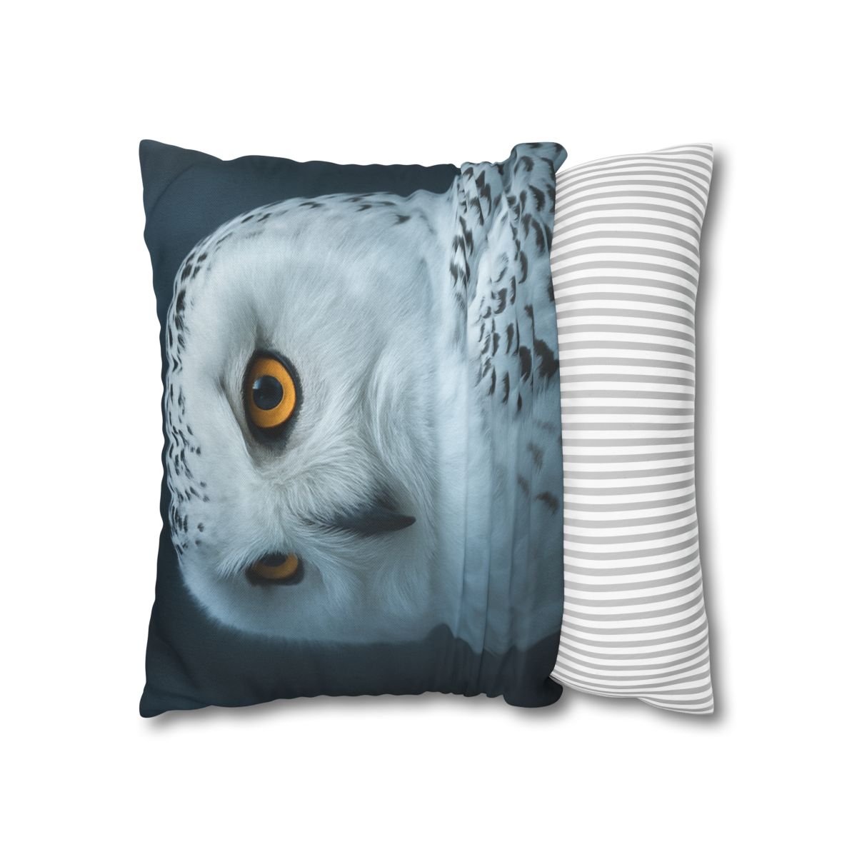 Midnight Watch Snowy Owl personalized pillow covers