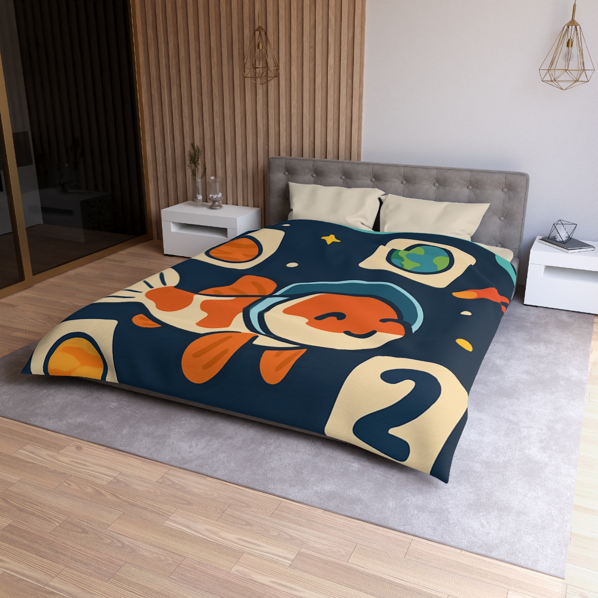 Comet Koi Classroom custom duvets