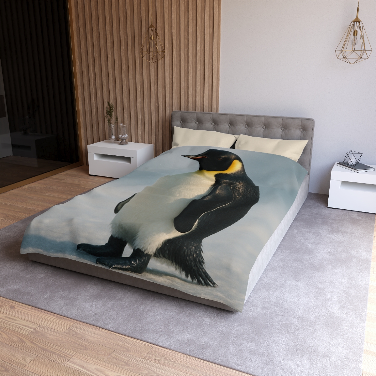 Aurora Drift Emperor Penguin warm winter duvets
