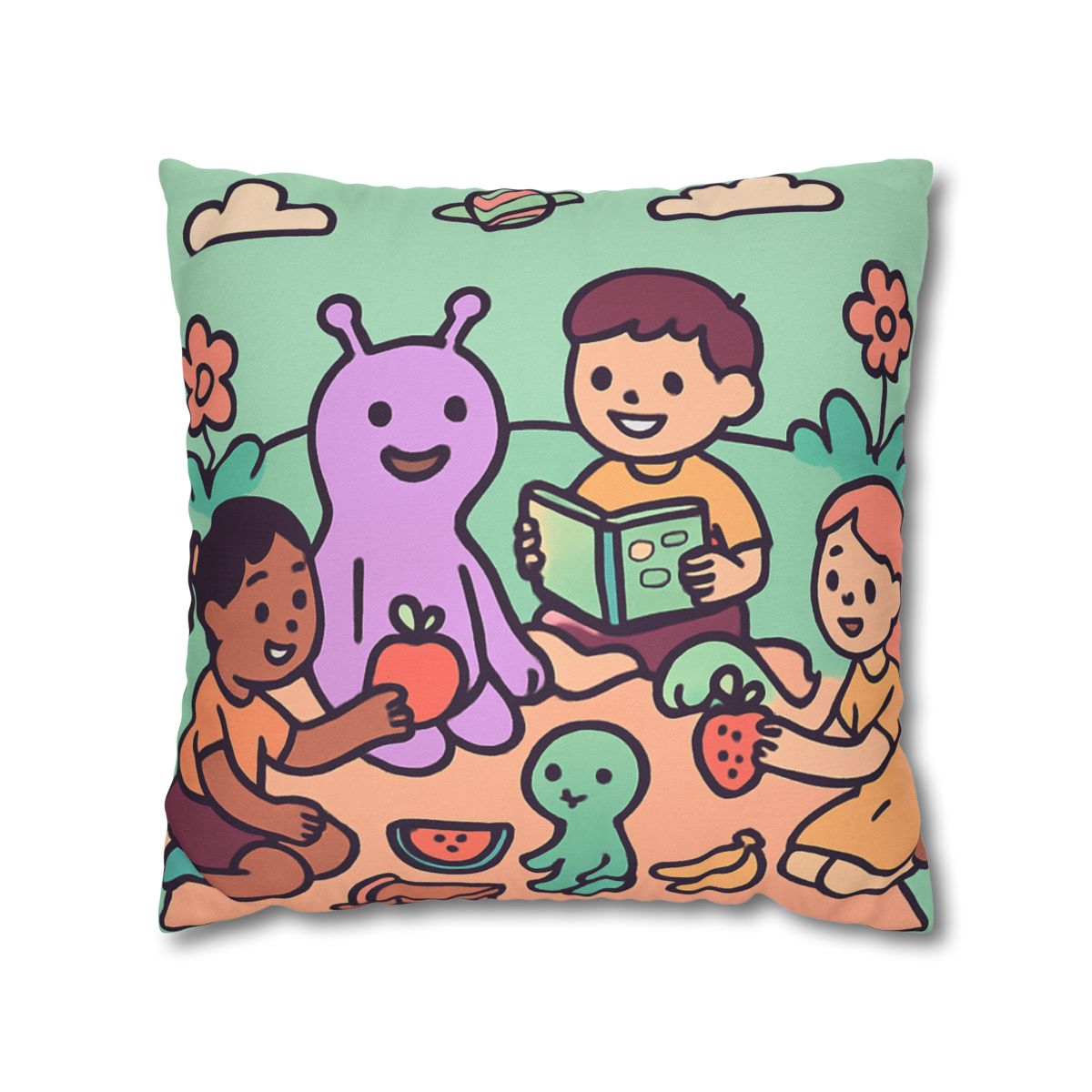 Galactic Garden Picnic stylish decorative pillowcases