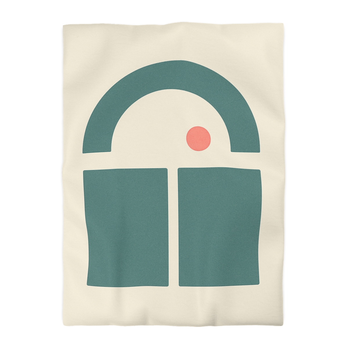 Arc Window Over Twin Blocks soft comforter duvets