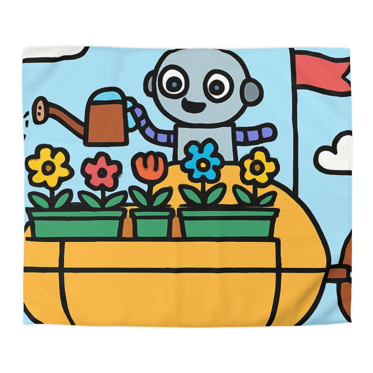 Sky Garden On A Friendly Airship trendy bedroom duvets