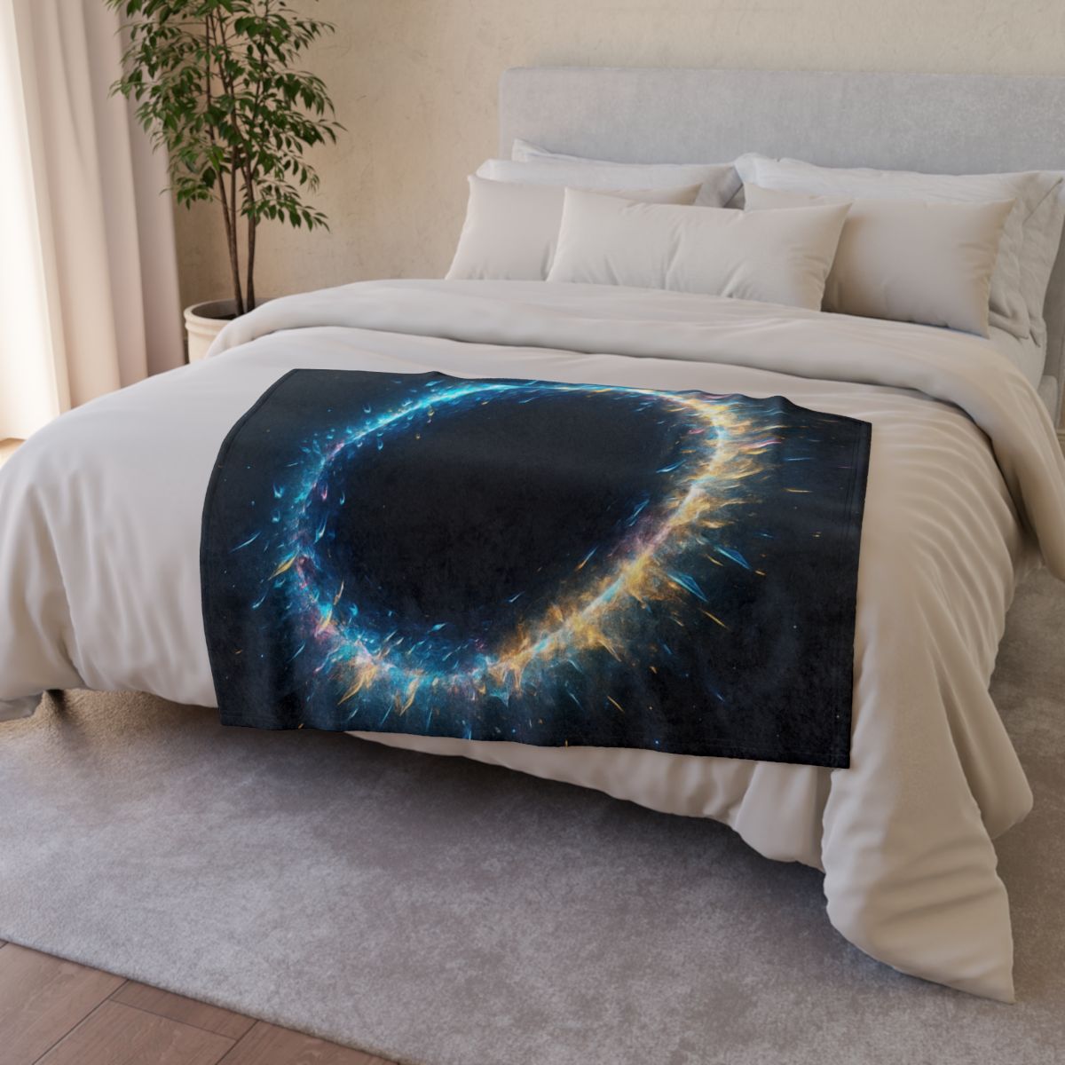 Prismatic Singularity Halo designer printed blankets