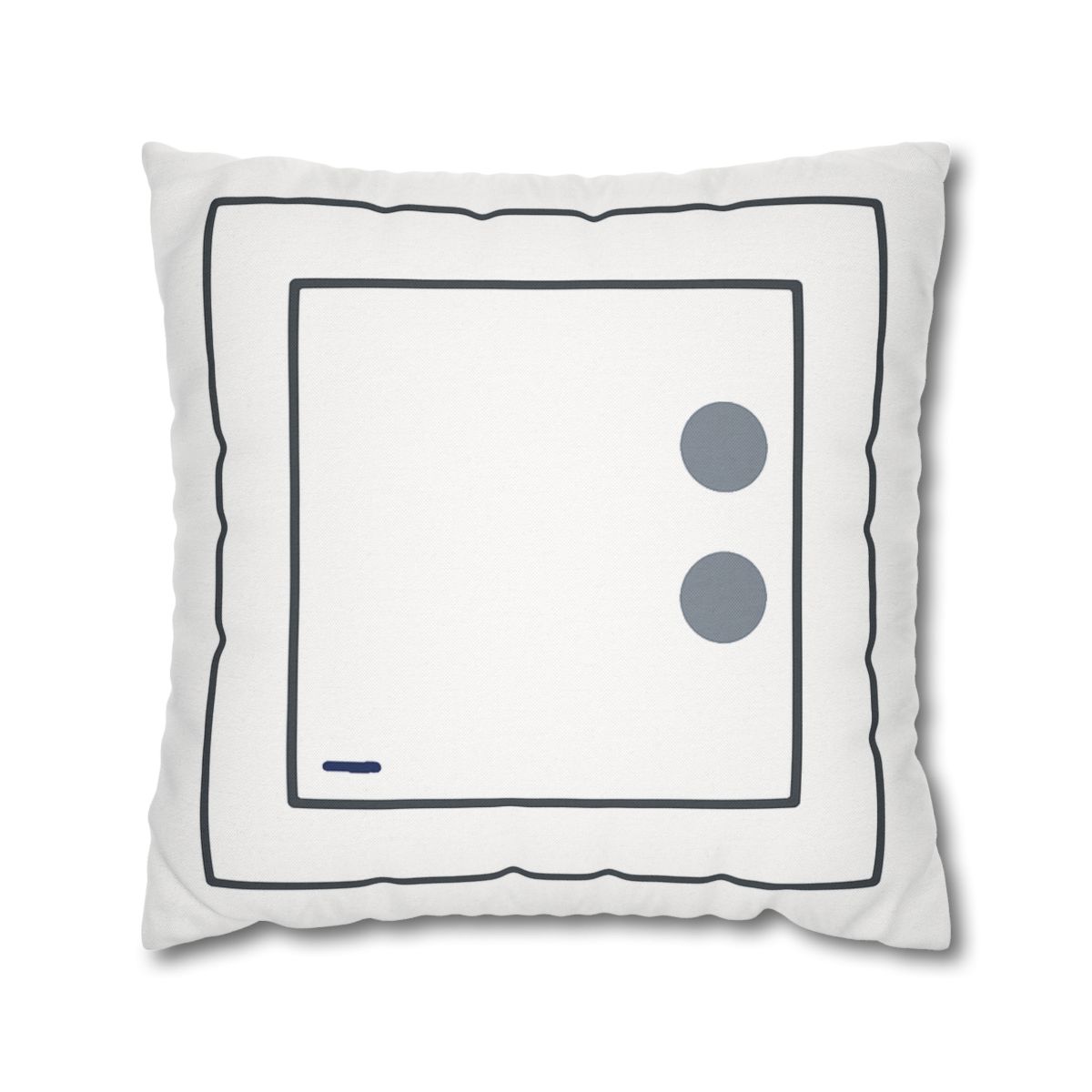 Nested Square With Sliding Circle Pair personalized pillow covers