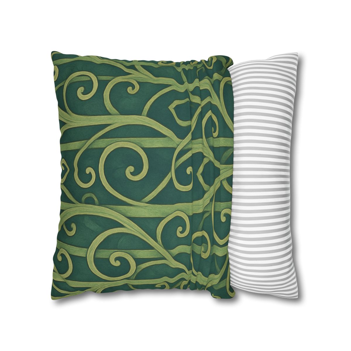 Tendriled Lattice Cascade designer print pillow cases