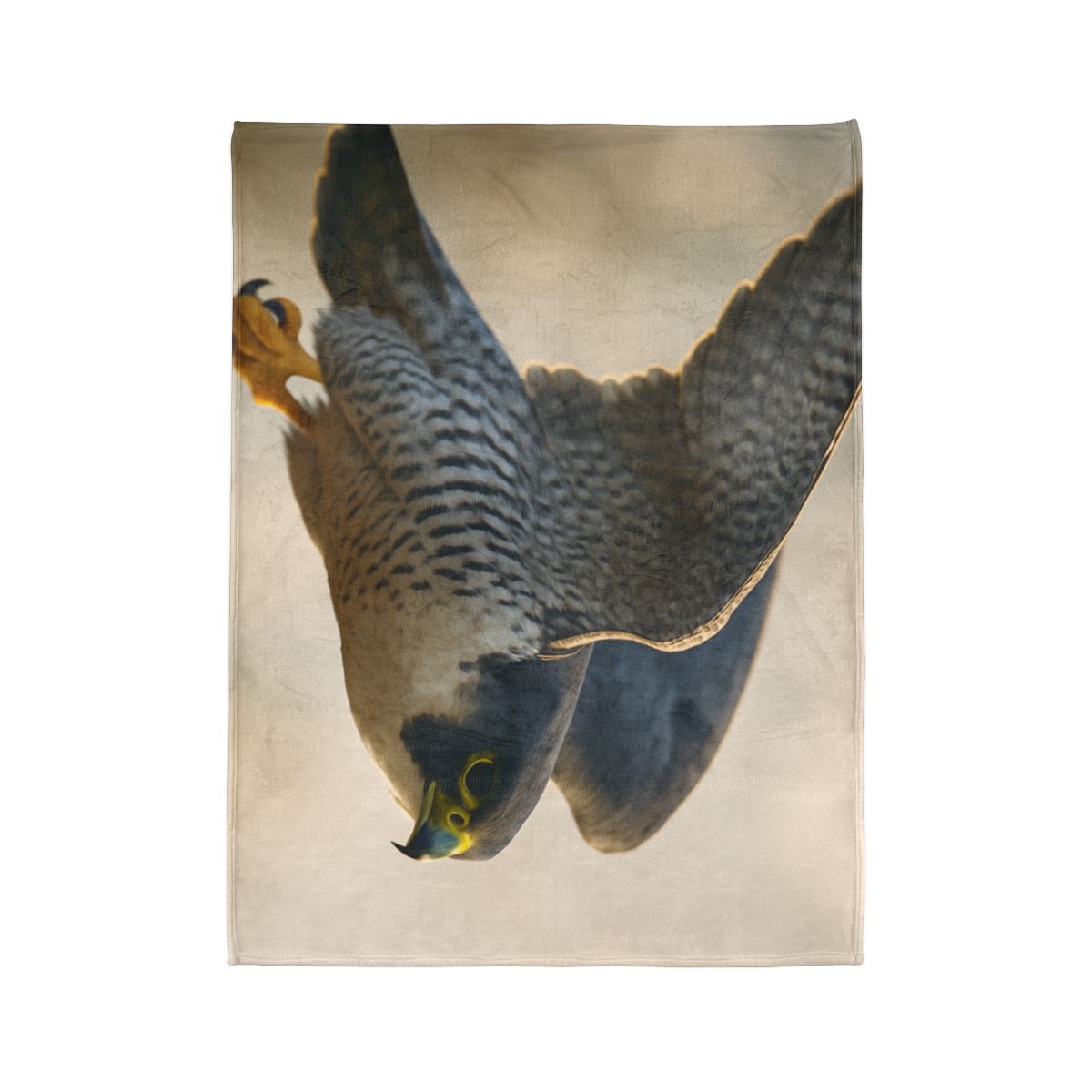 Sky Bolt Peregrine Falcon soft fleece blankets