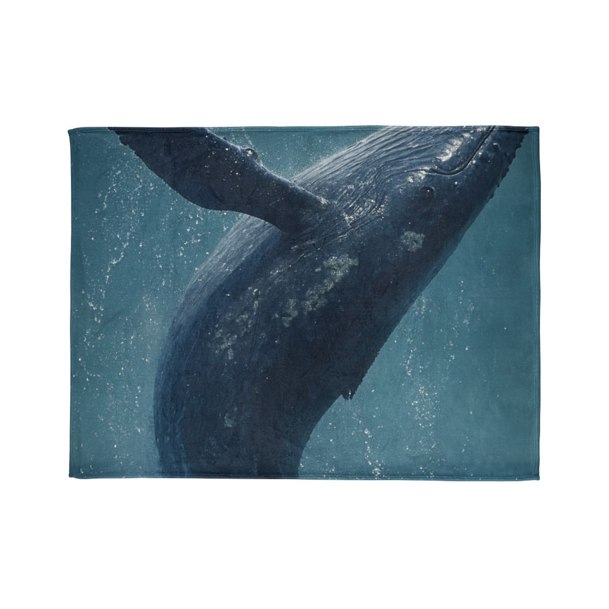 Ocean Song Humpback Whale personalized cozy blankets