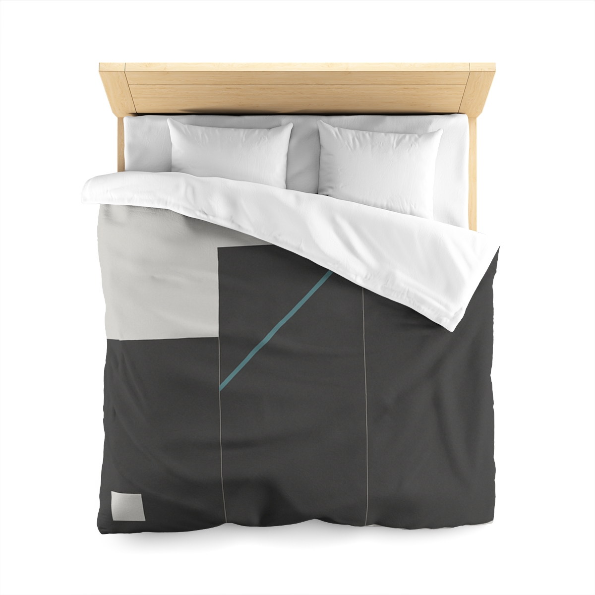 Stepped Rectangles With Quiet Diagonal designer printed duvets