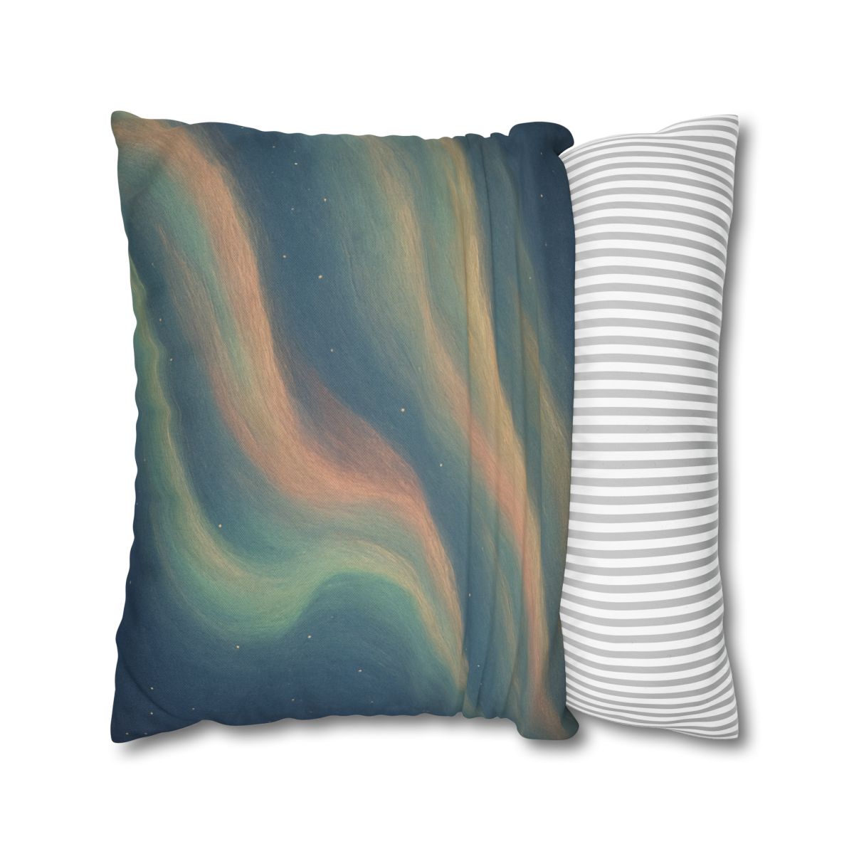 Spectral Aurora Drift designer print pillow cases