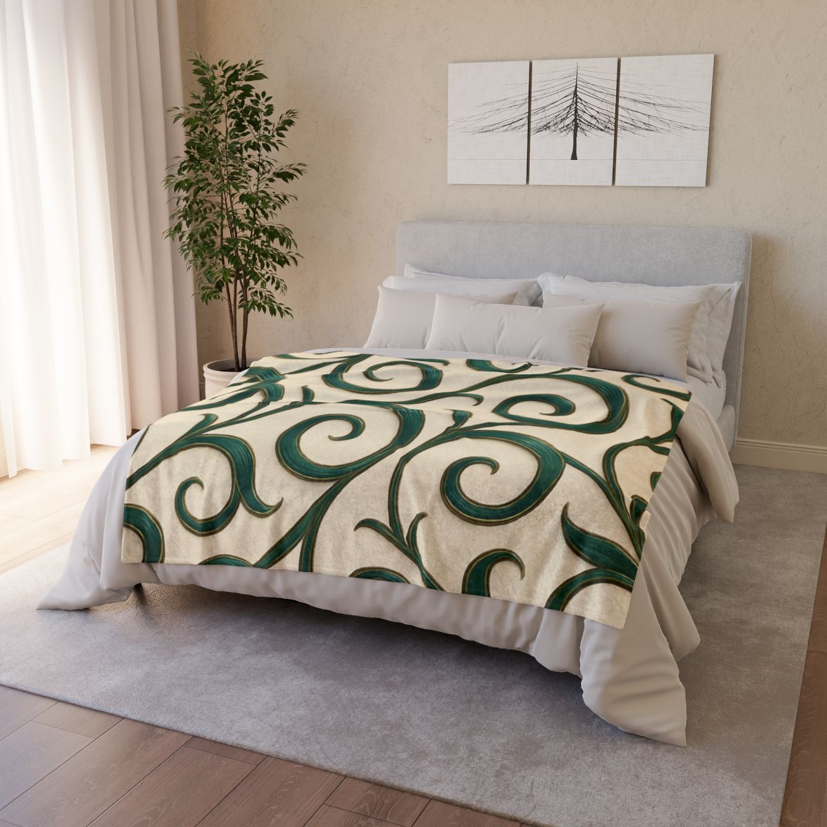 Vine Curl Ribbon Matrix decorative home blankets