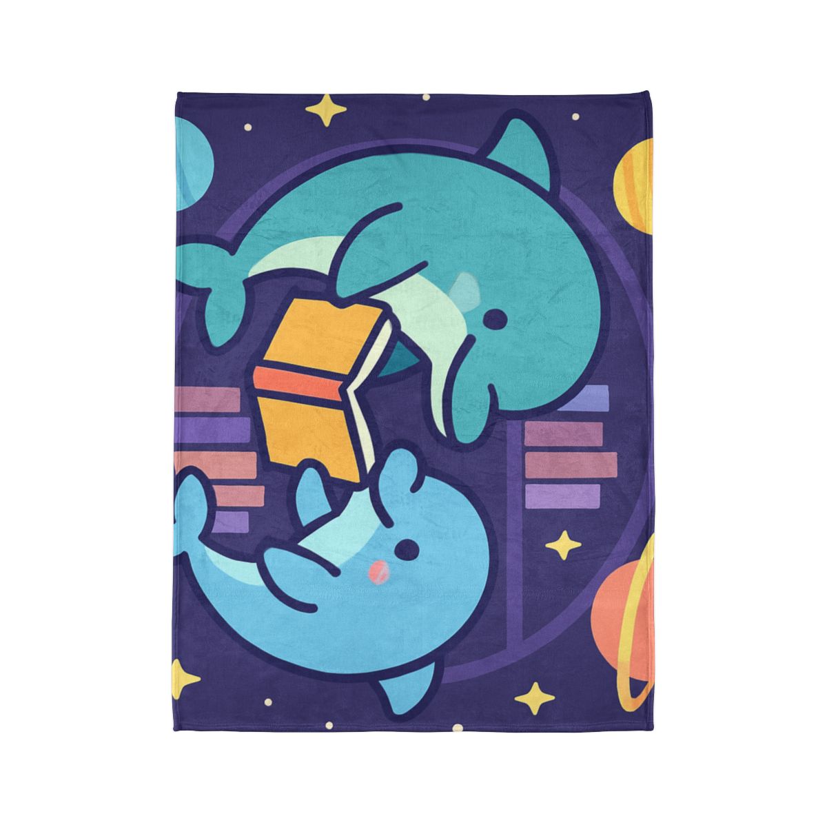 Nebula Library Dolphins unique gift blankets