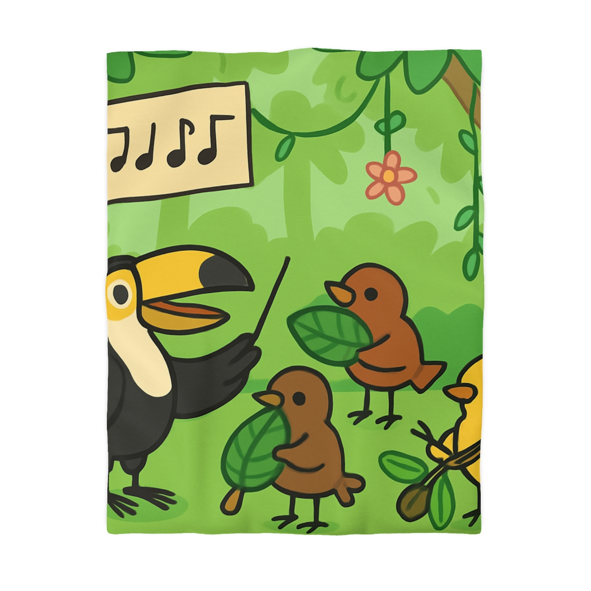 Rainforest Orchestra Of Birds unique patterned duvets