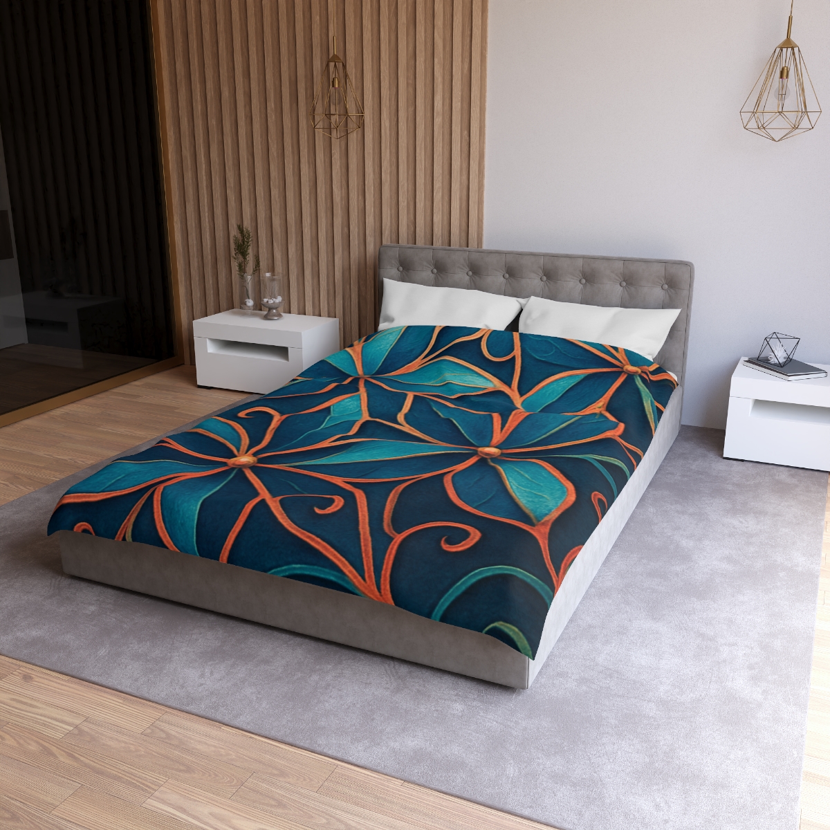 Petal Prism Lattice stylish duvet covers