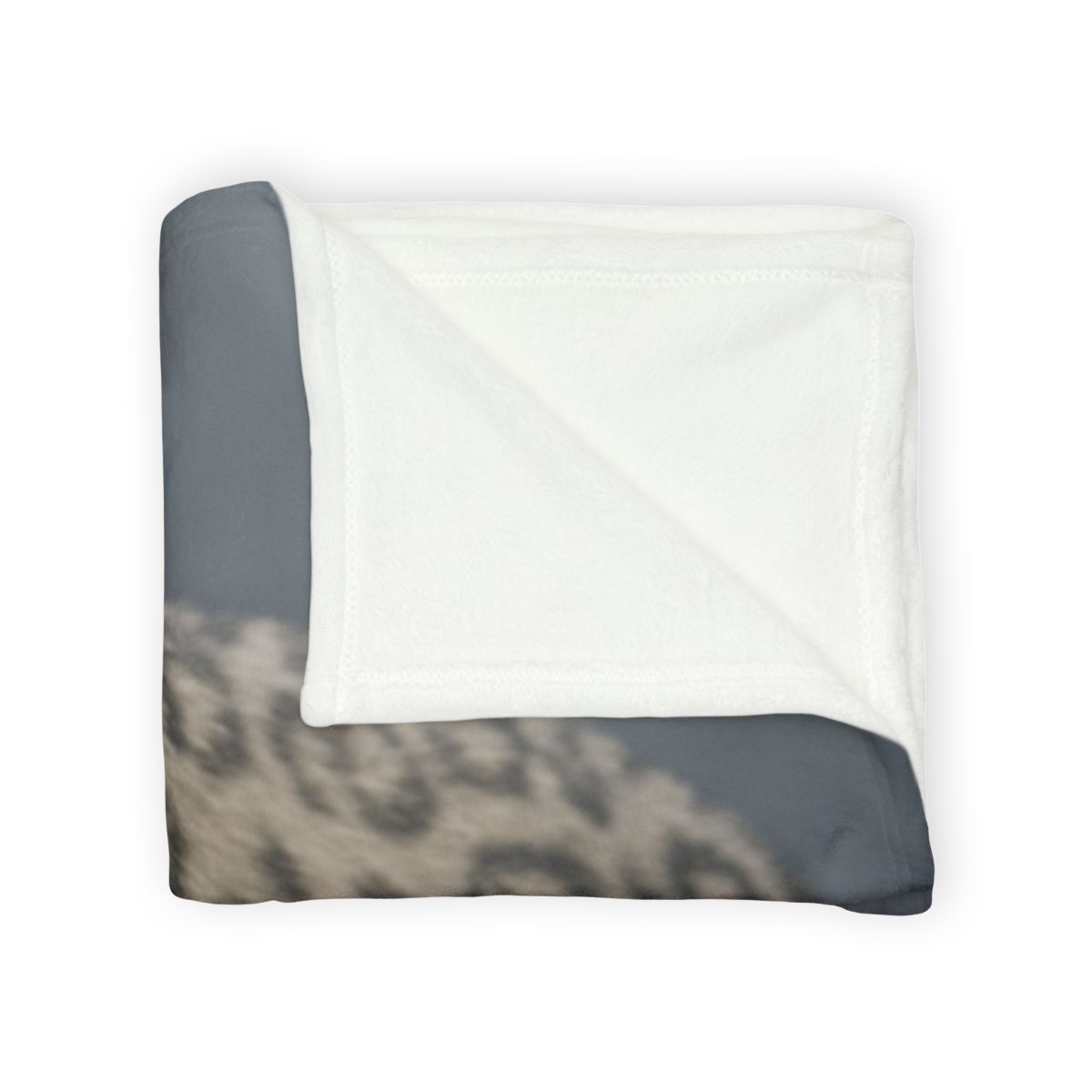 Snow Leopard Silent Summit soft fleece blankets