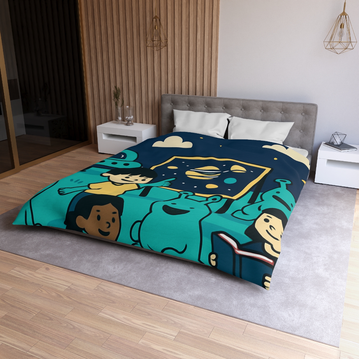 Starship Schoolyard soft comforter duvets