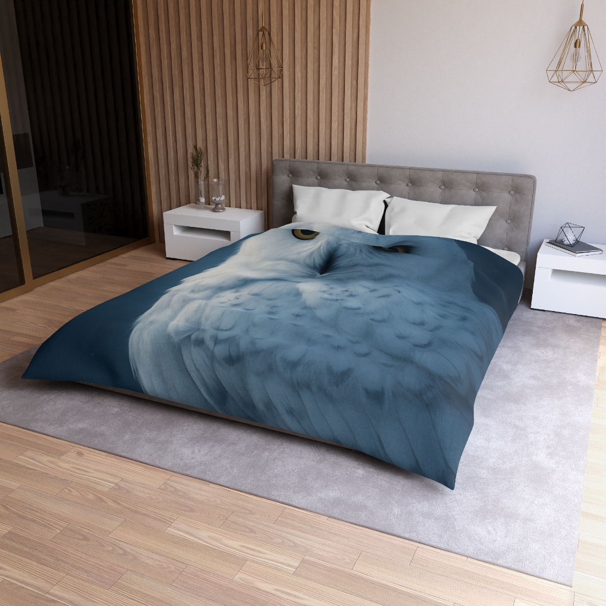 Midnight Watch Snowy Owl warm winter duvets