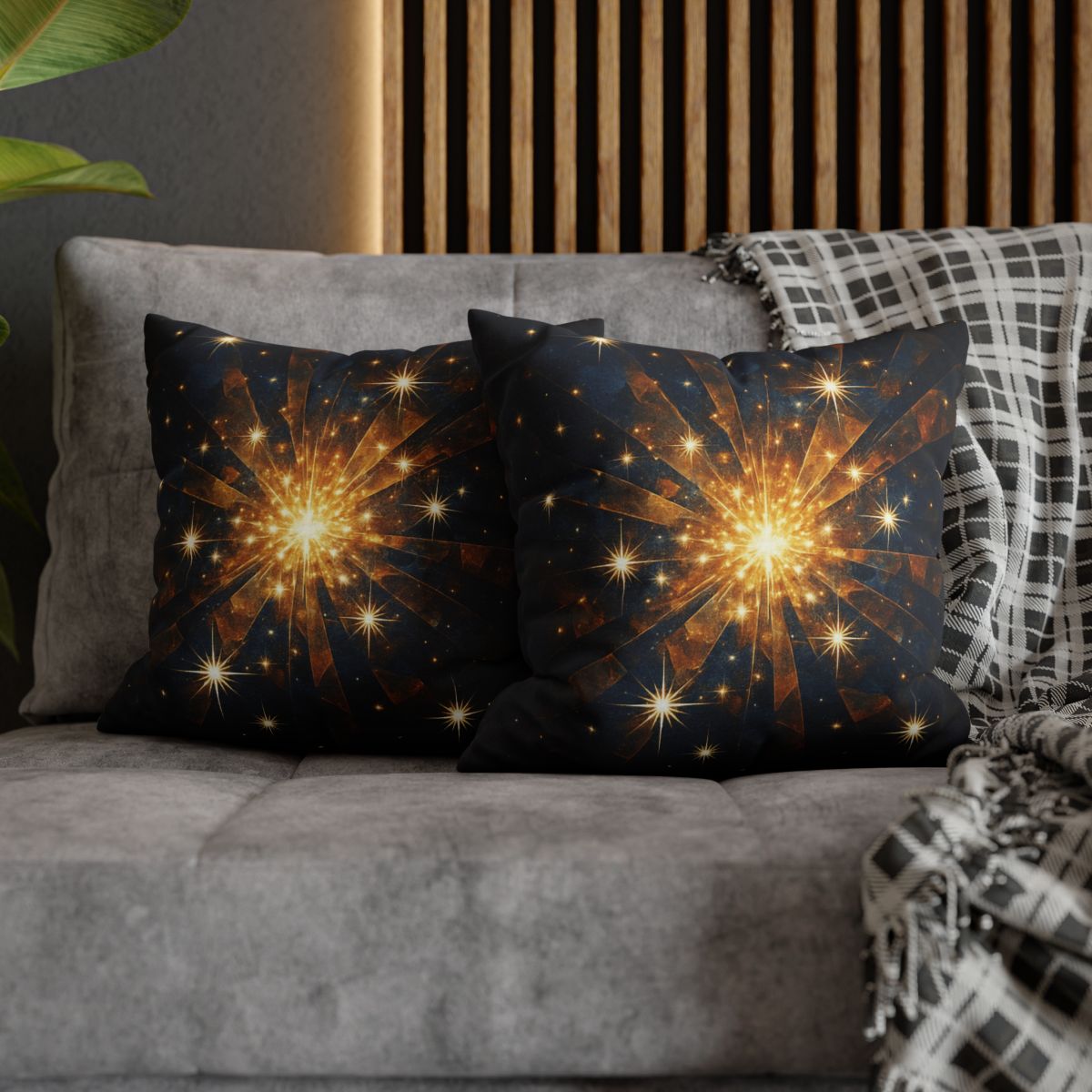 Starburst Mosaic Field trendy patterned pillow cases