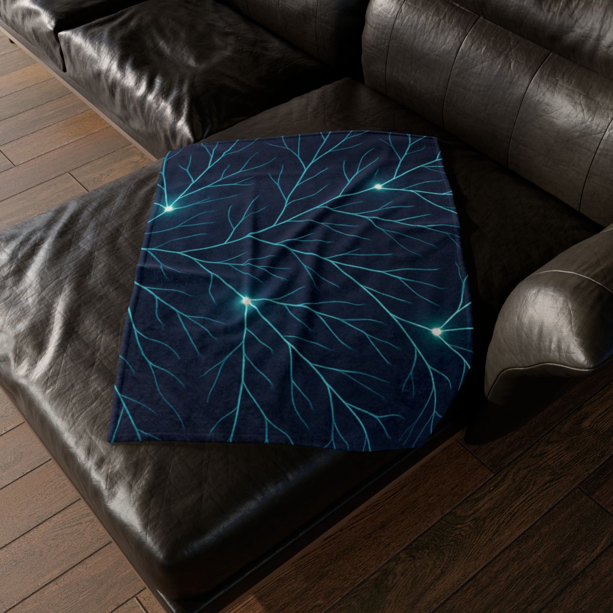 Luminous Vein Constellation stylish throw blankets