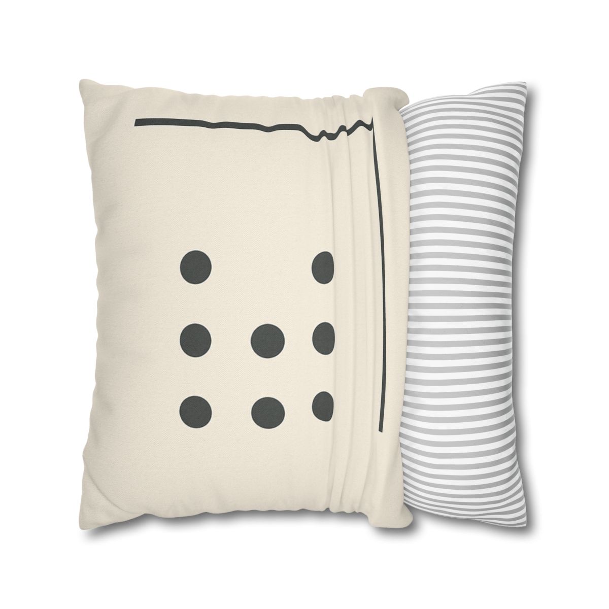 Sparse Dot Grid With Broken Frame trendy patterned pillow cases