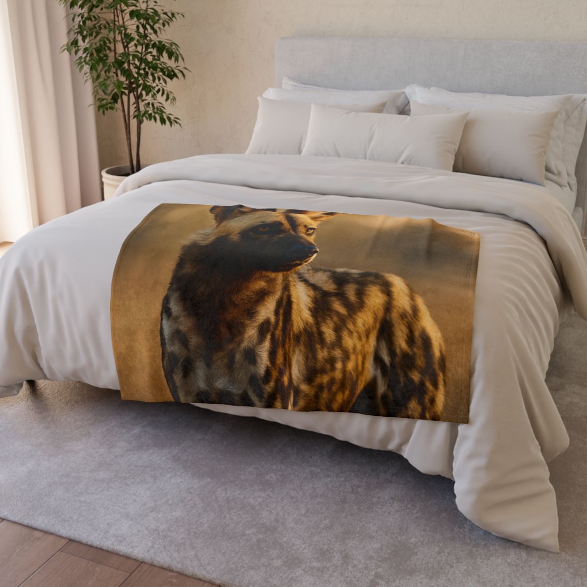 Ember Patrol African Wild Dog personalized cozy blankets