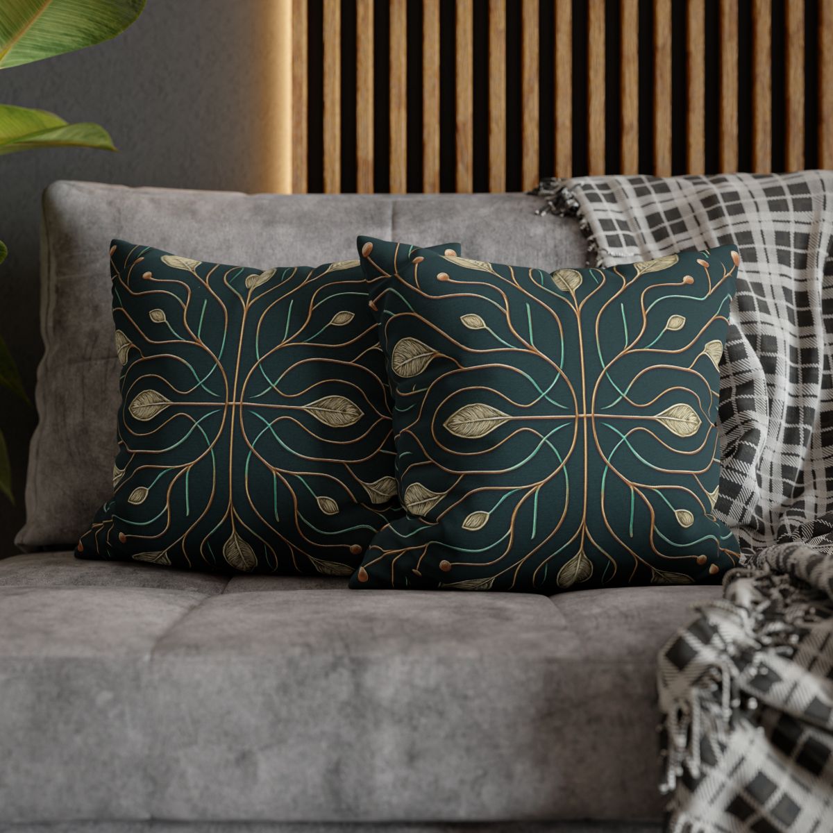 Vine Circuit Lattice unique gift pillow cases