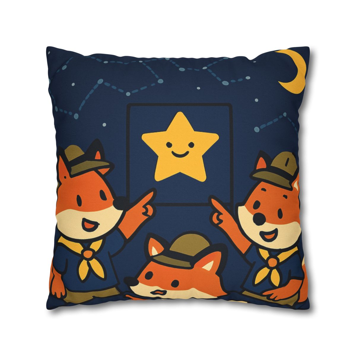 Stargazing Fox Scouts unique gift pillow cases