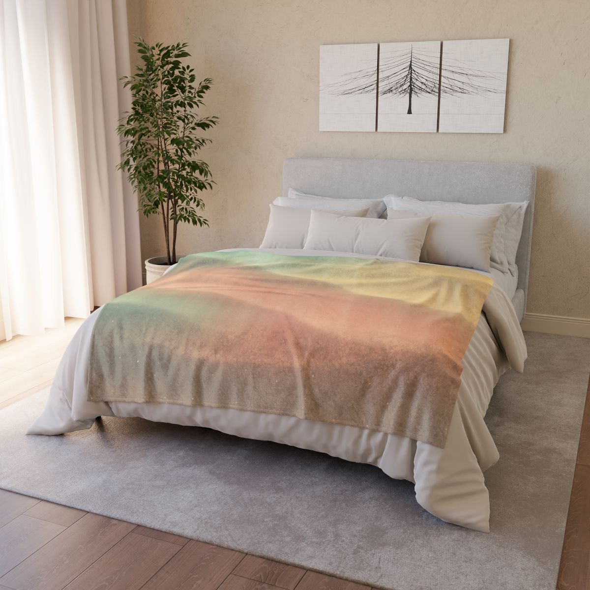 Auroral Dust Gradient unique gift blanketscustom blankets