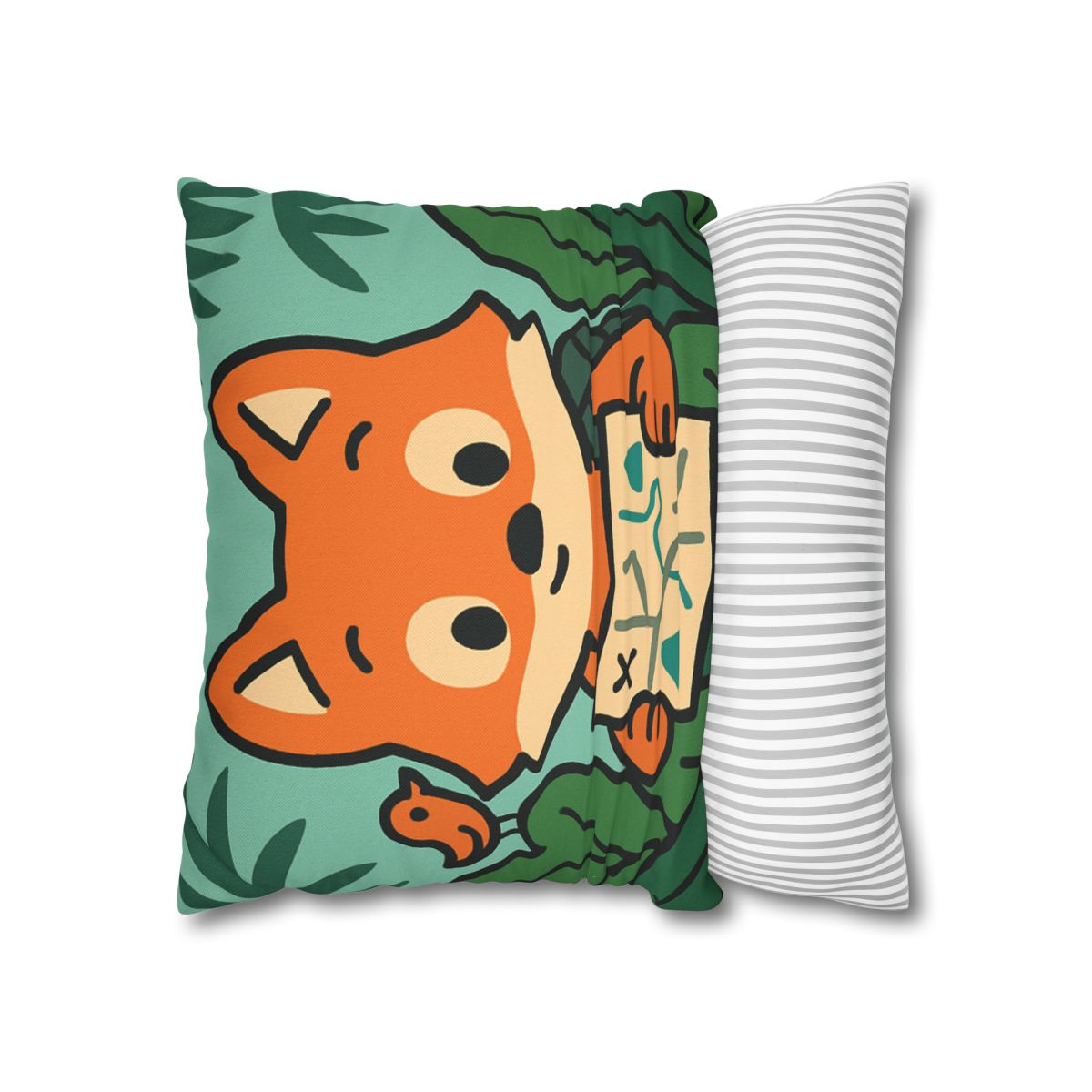 Jungle Explorer Fox designer print pillow cases