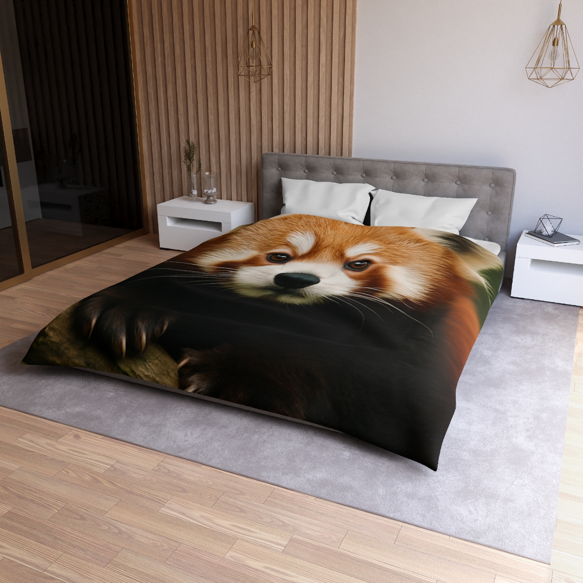 Bamboo Climber Red Panda soft comforter duvets