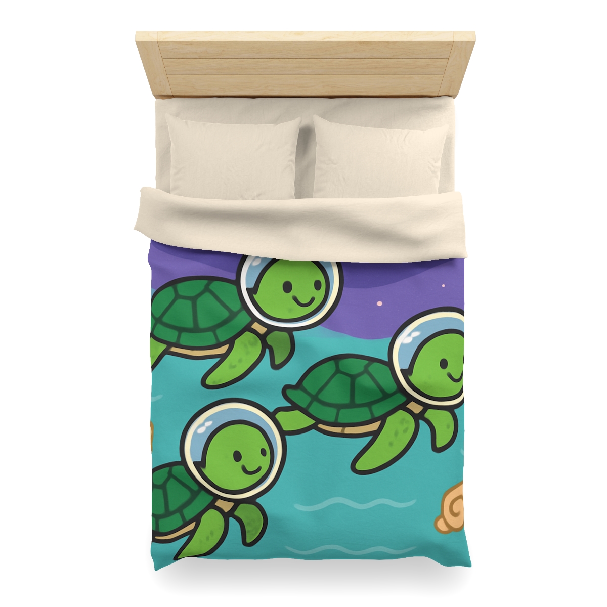 Starry Seas Turtle Team warm winter duvets