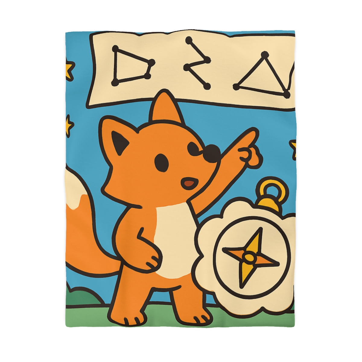 Sky Map Fox And The Cloud Compass stylish duvet covers