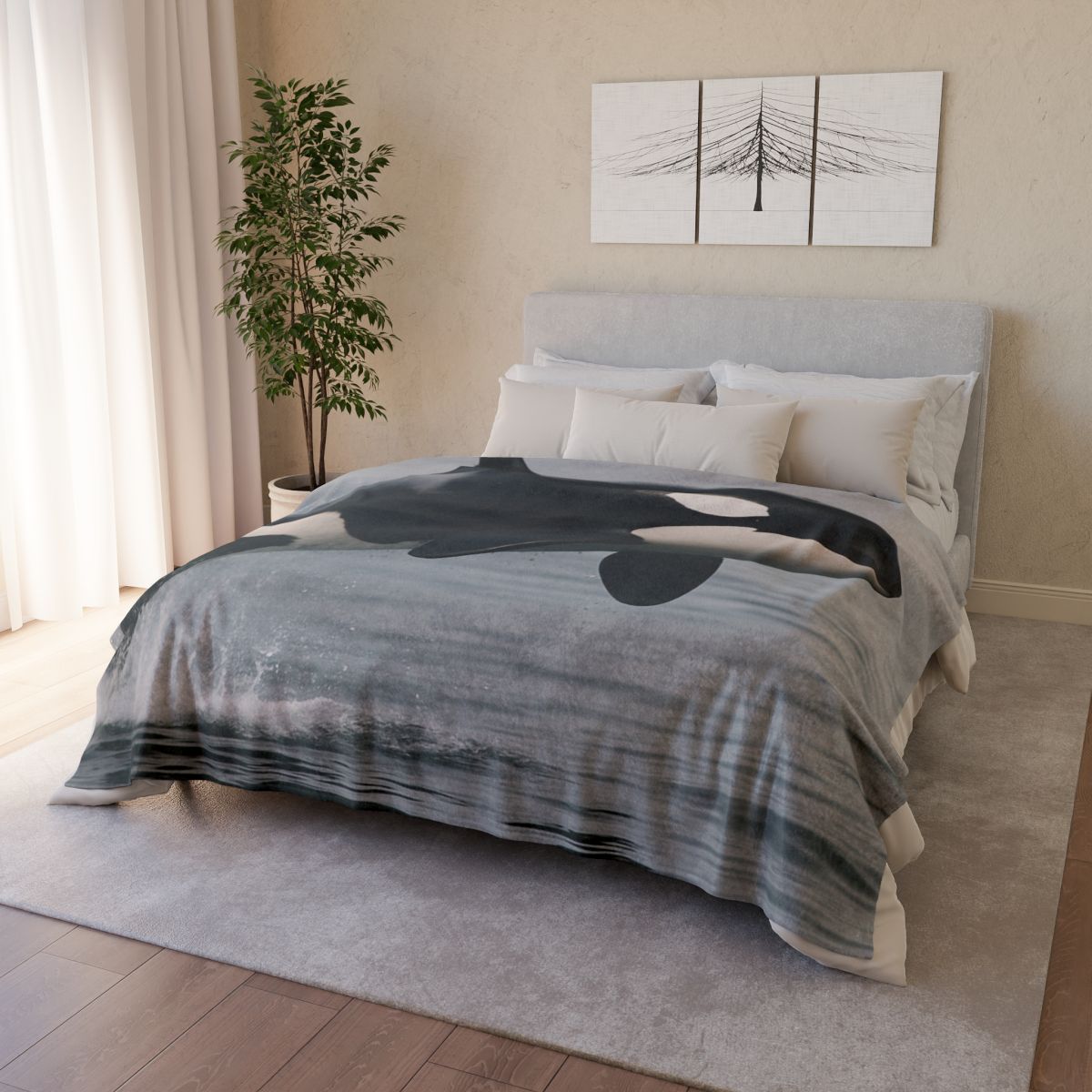 Tidal Monarch Orca warm winter blankets
