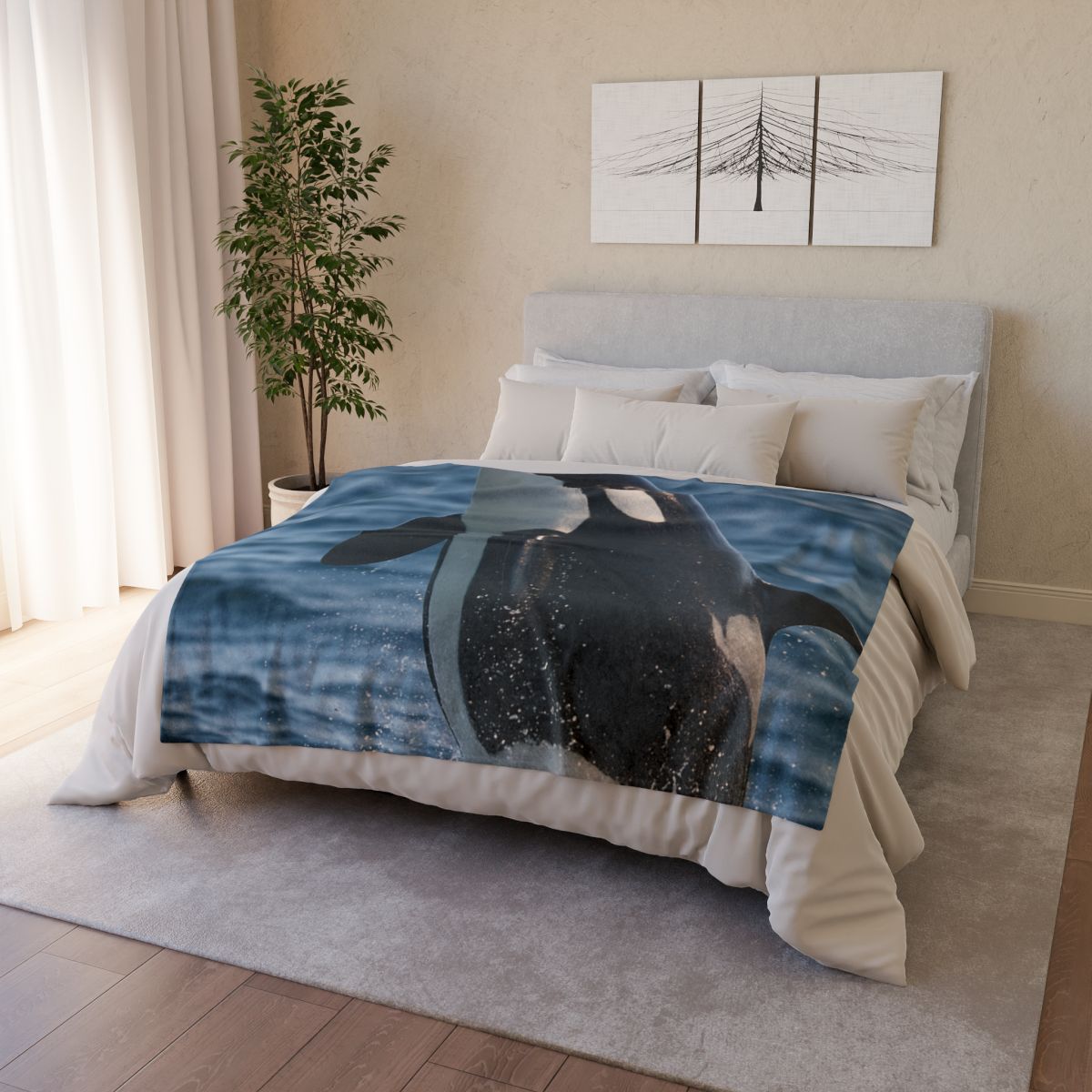 Tidal Monarch Orca unique gift blanketscustom blankets