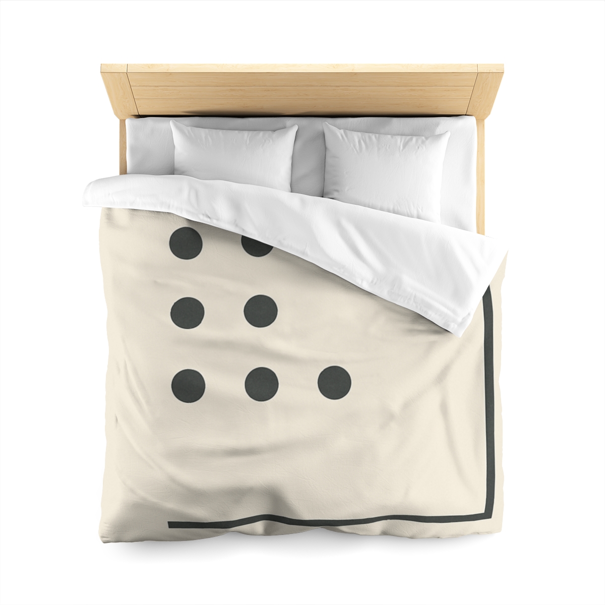 Sparse Dot Grid With Broken Frame trendy bedroom duvets