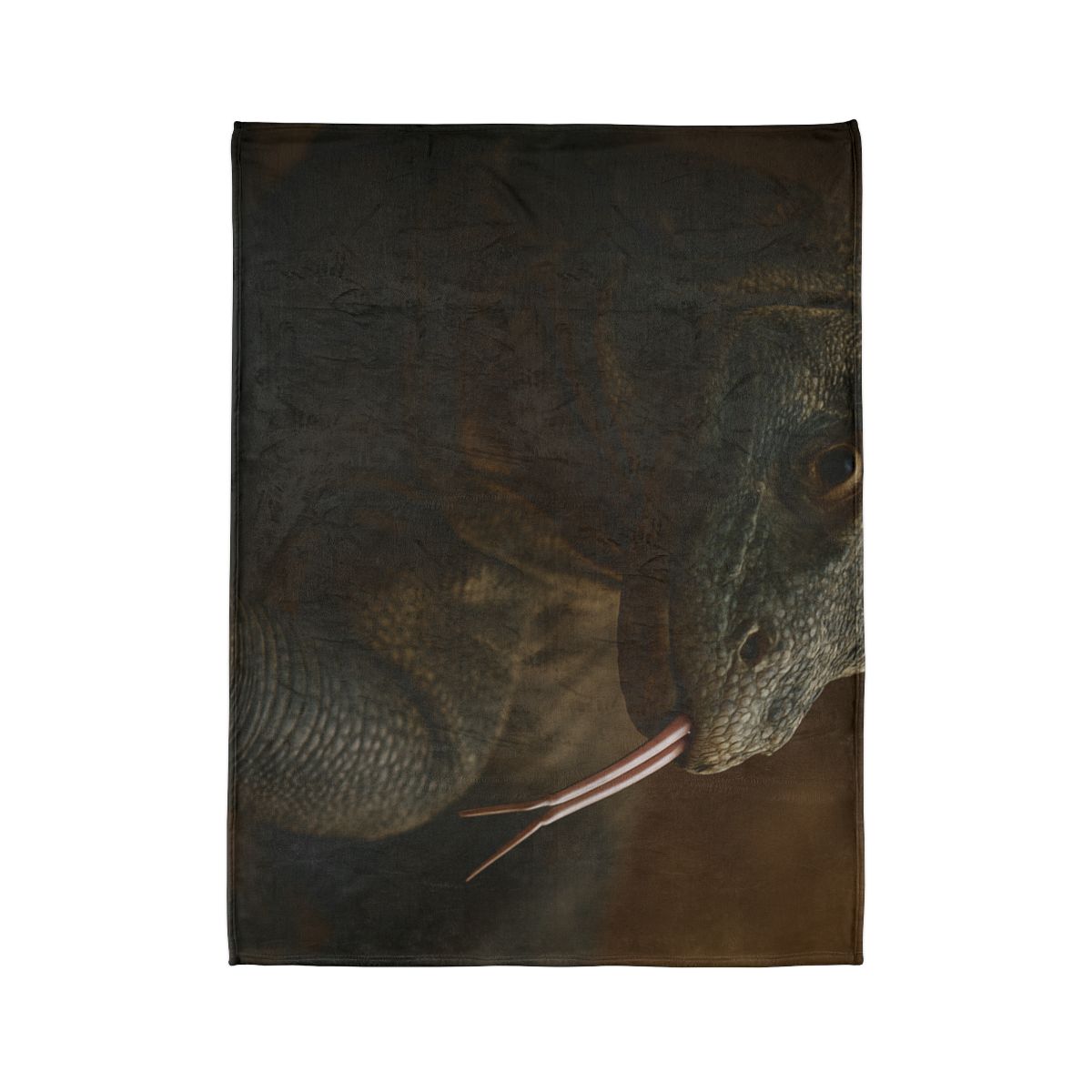 Ancient Sentinel Komodo Dragon personalized cozy blankets
