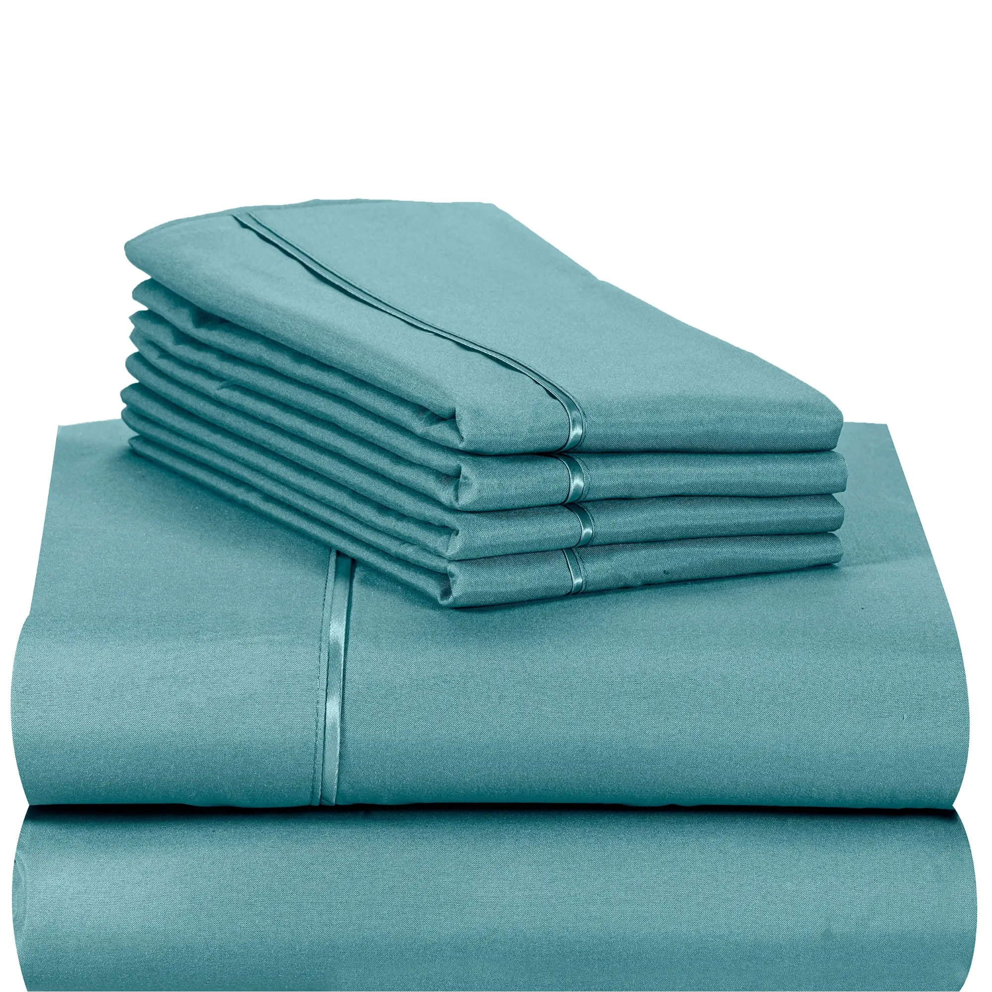 4PC Cooling Microfiber Bed Sheets Set - 18" Deep Pocket, Wrinkle Free, Moisture Wicking