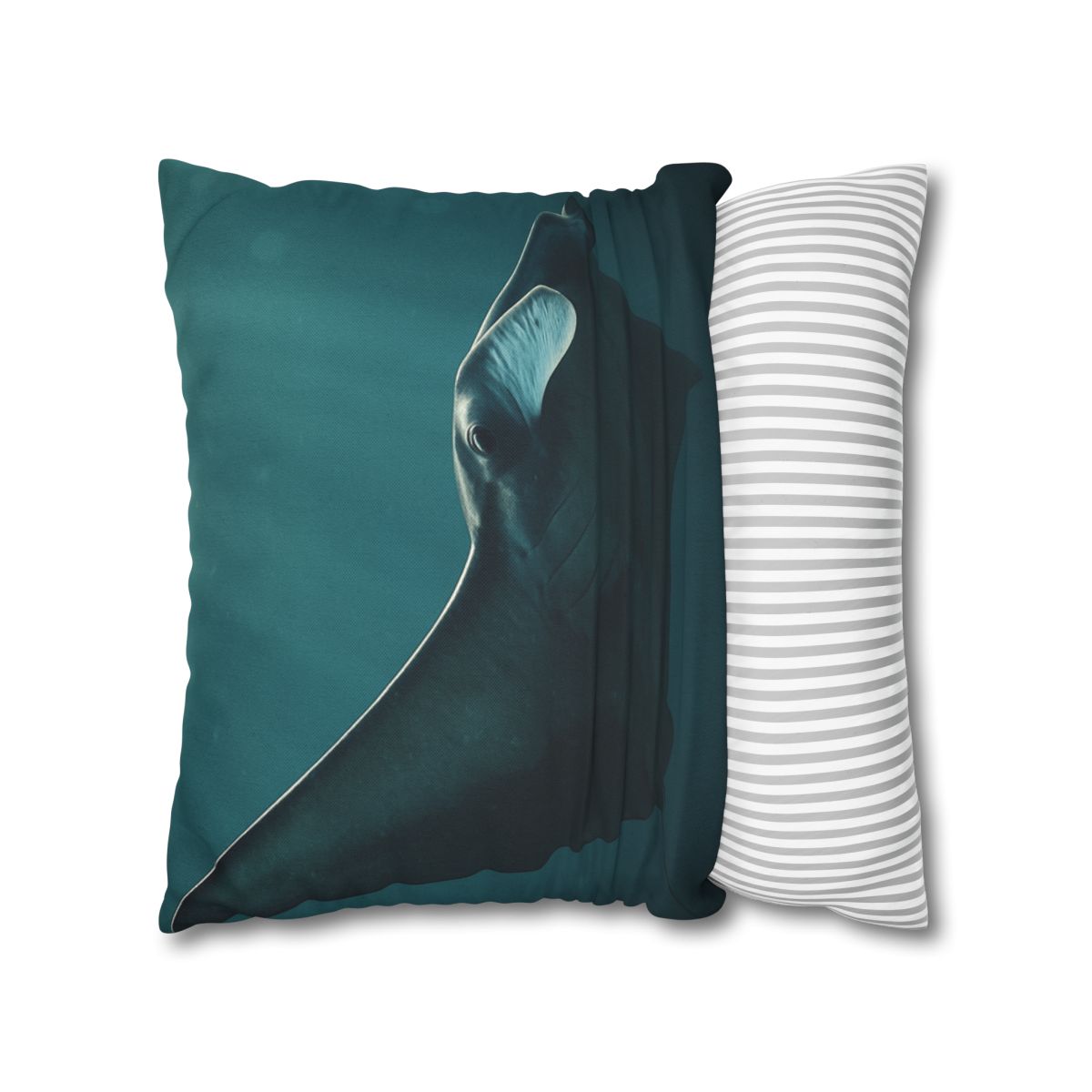 Glasswing Glide Manta Ray designer print pillow cases