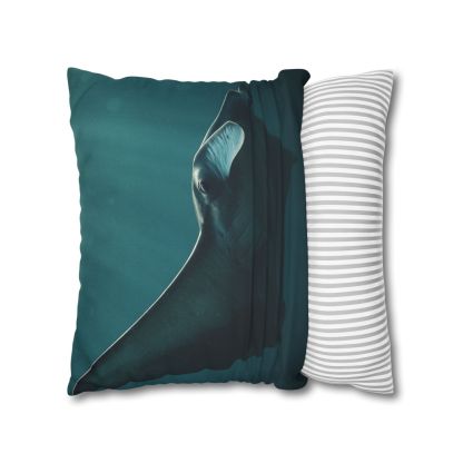 Glasswing Glide Manta Ray designer print pillow cases