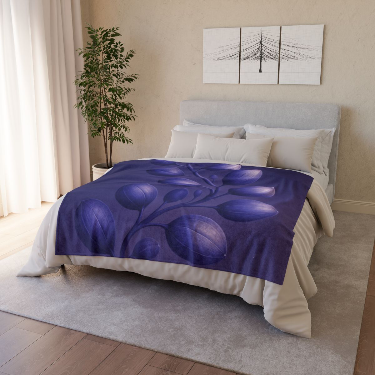 Seed Pod Helix Constellation designer printed blankets