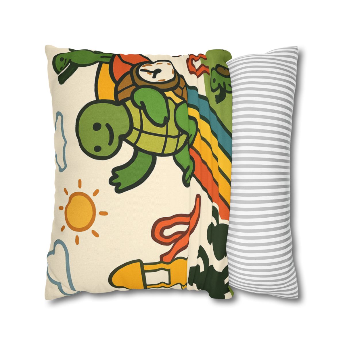 Time Traveling Tortoise Playground stylish decorative pillowcases